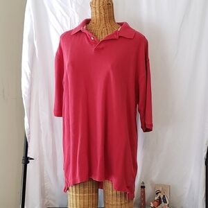 Men's CONSENSUS Vintage Polo Shirt in Red - LT